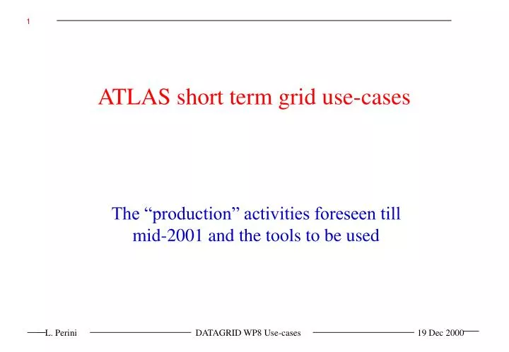 atlas short term grid use cases
