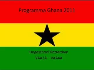 programma ghana 2011