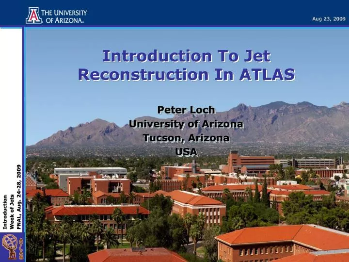 introduction to jet reconstruction in atlas
