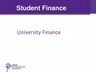University Finance