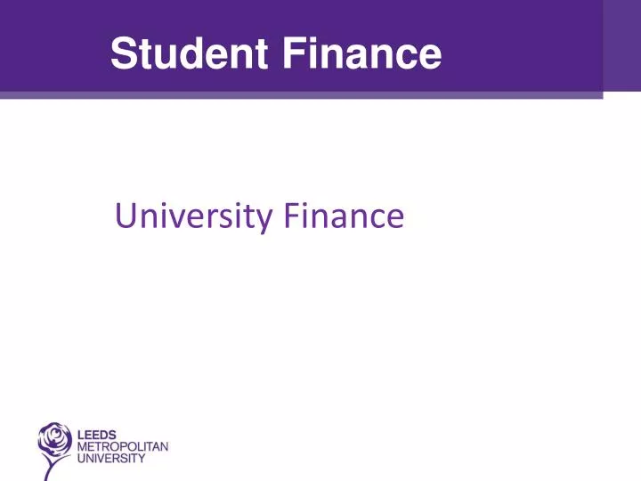 university finance