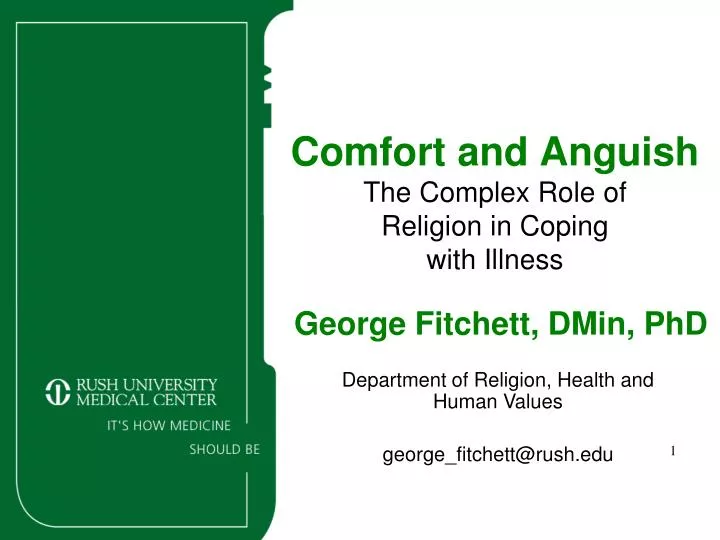 comfort and anguish the complex role of religion in coping with illness
