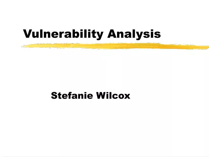 vulnerability analysis