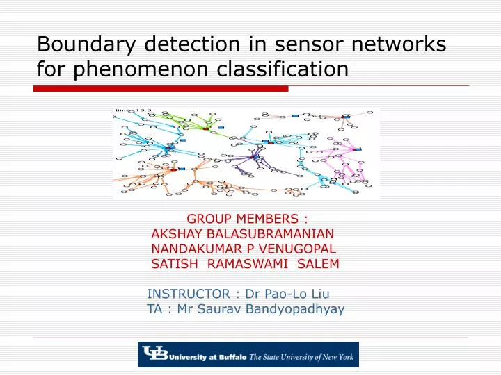 boundary detection in sensor networks for phenomenon classification