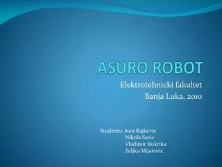 ASURO ROBOT