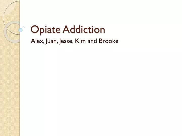 opiate addiction