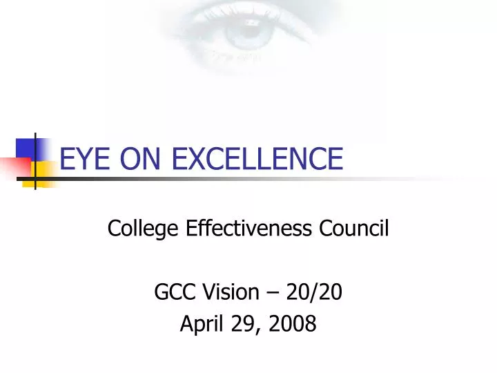 eye on excellence
