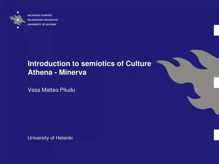 introduction to semiotics of culture athena minerva