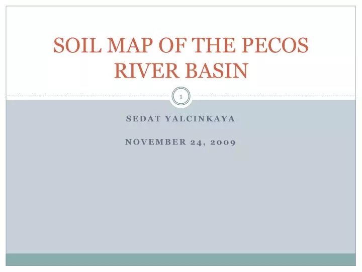 soil map of the pecos river basin
