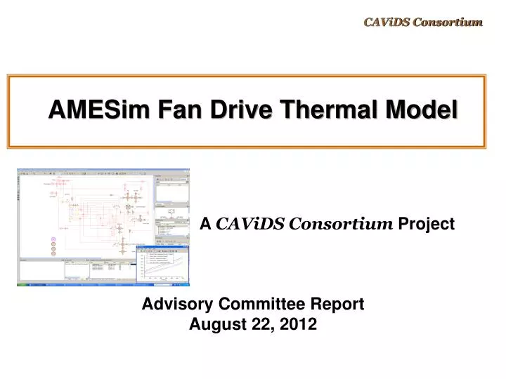 amesim fan drive thermal model