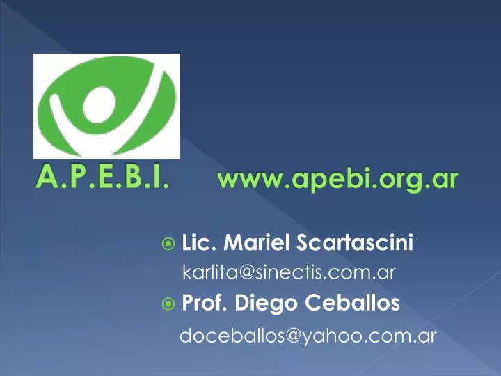 a p e b i www apebi org ar