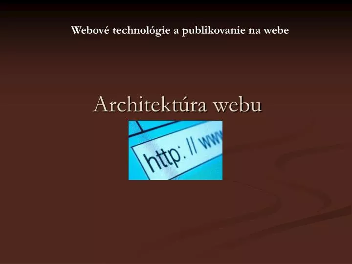 architekt ra webu