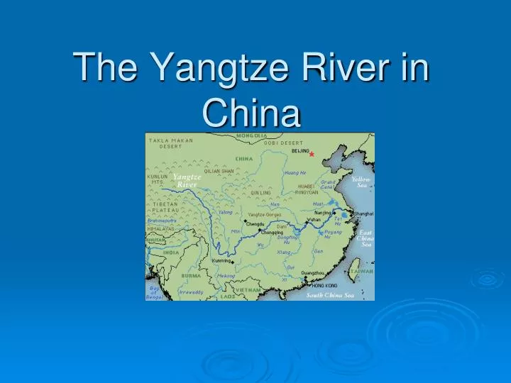 the yangtze river in china
