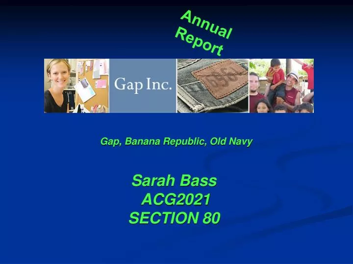 gap banana republic old navy sarah bass acg2021 section 80