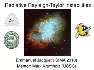 Radiative Rayleigh-Taylor instabilities