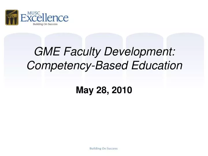 gme faculty development competency based education