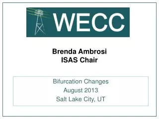 Brenda Ambrosi ISAS Chair