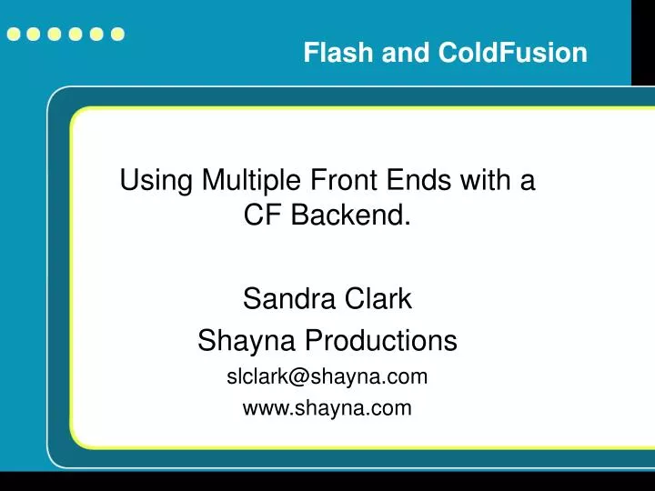 flash and coldfusion
