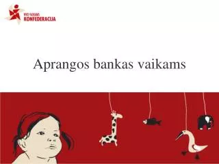 aprangos bankas vaikams