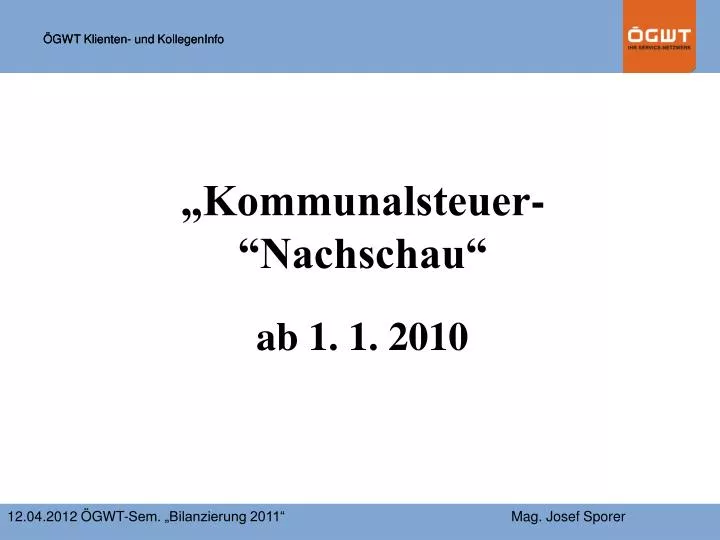 kommunalsteuer nachschau