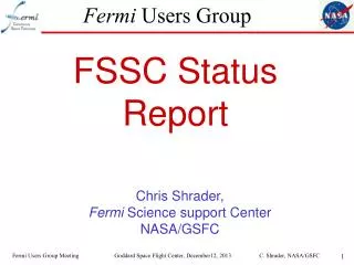 Fermi Users Group