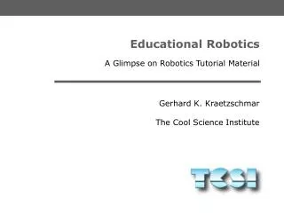 Educational Robotics