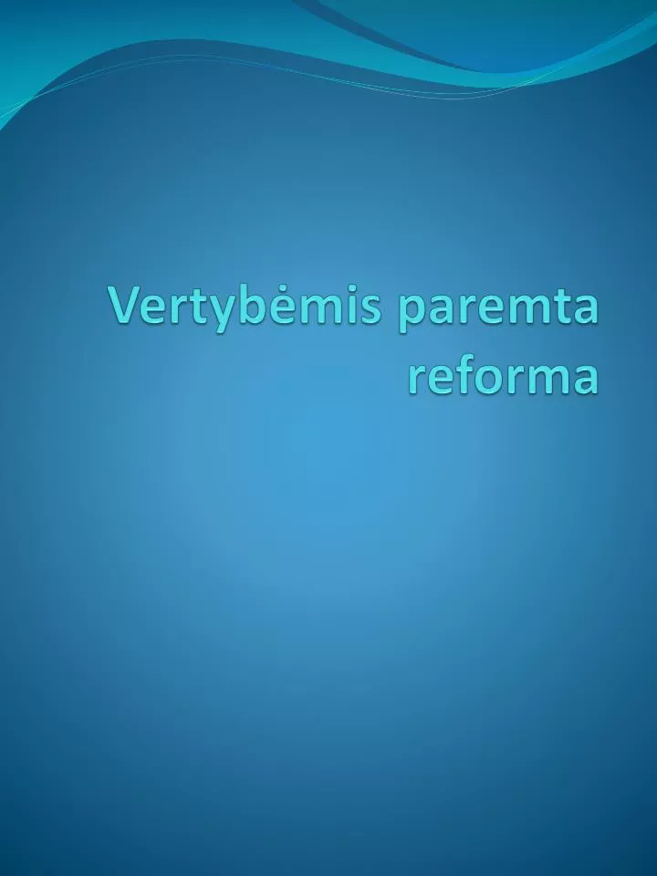 vertyb mis paremta reforma