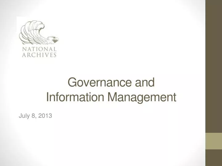 governance and information management