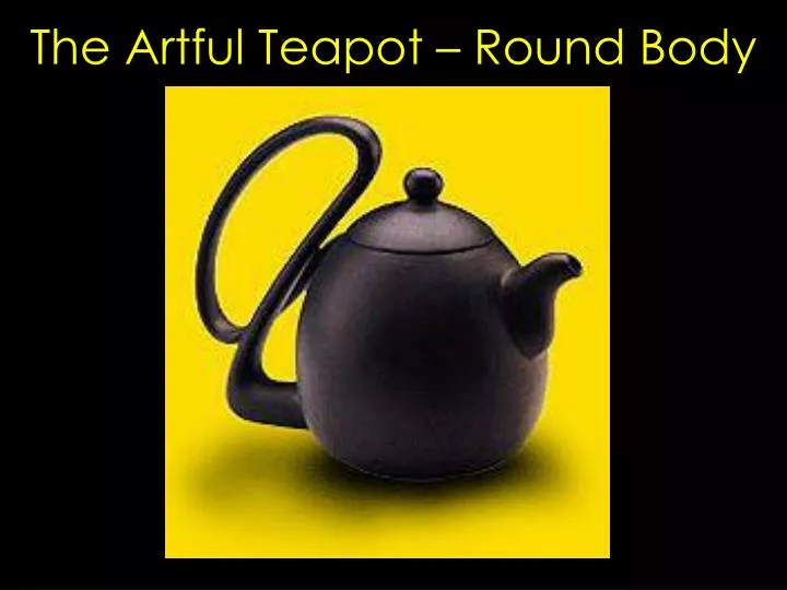 the artful teapot round body