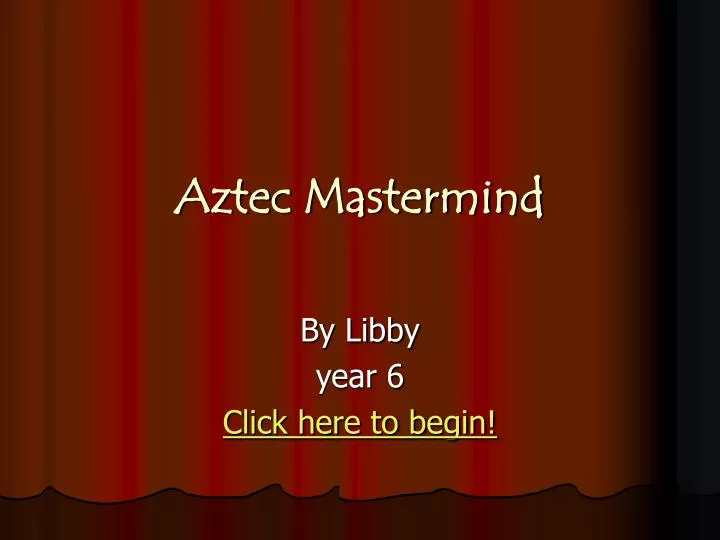 aztec mastermind
