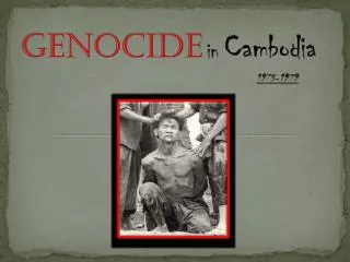 Genocide in Cambodia