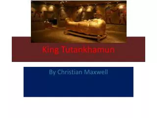 King Tutankhamun