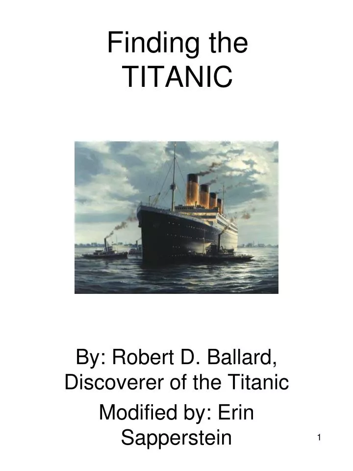 finding the titanic