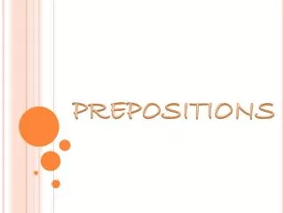 PREPOSITIONS