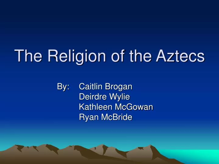 the religion of the aztecs