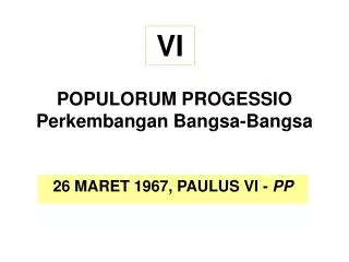 populorum progessio perkembangan bangsa bangsa