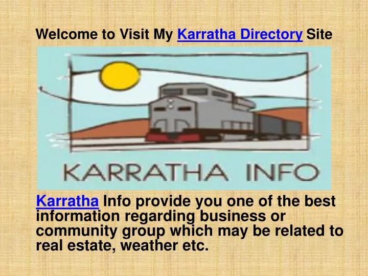 welcome to visit my karratha directory site