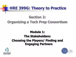 HRE 399G: Theory to Practice
