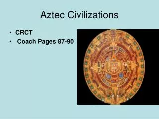 Aztec Civilizations
