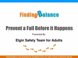 Prevent a Fall Before it Happens