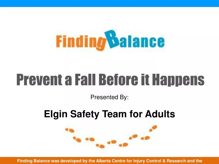 prevent a fall before it happens