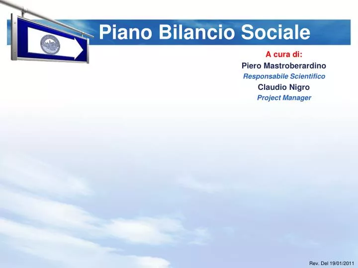 piano bilancio sociale