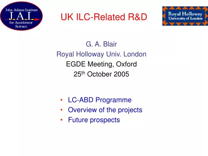 uk ilc related r d