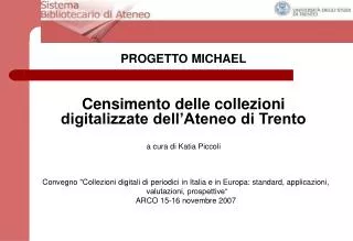 progetto michael