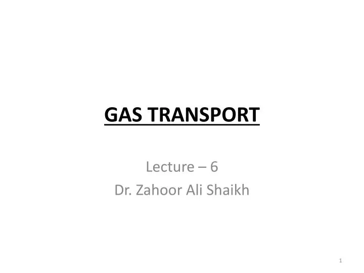 gas transport