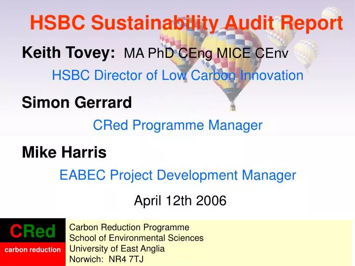 hsbc sustainability audit report