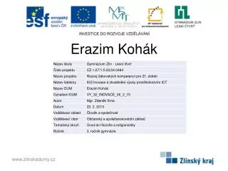 erazim koh k