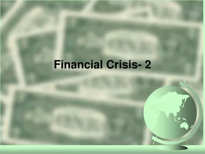 financial crisis 2