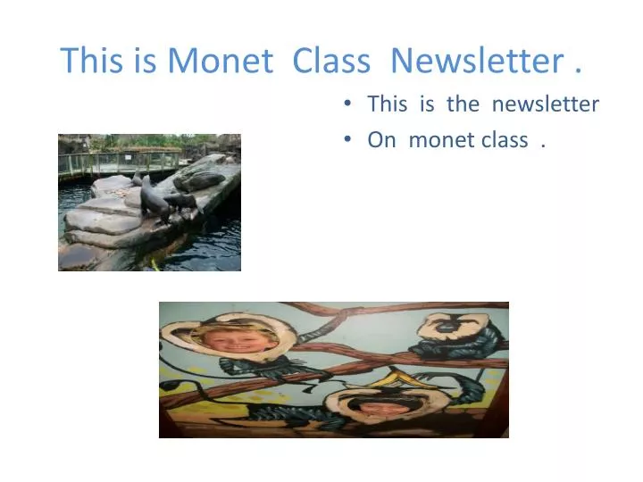 this is m onet c lass newsletter
