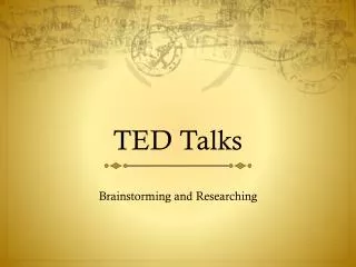 TED Talks